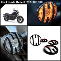 4Pcs Glossy Black รถจักรยานยนต์ไฟสัญญาณฝาครอบ ABS สำหรับ Honda Rebel CMX 300 500 1100 2020-2021