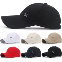 ๑☍✟ 2022 Summer Women Men Baseball Cap Solid Color Outdoor Sports Cap Peaked Cap Sunscreen Long Brim Breathable Adjustable Snapback