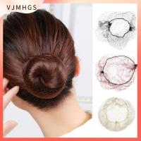 VJMHGS 20/40 Pcs แฟชั่นผู้หญิง ขอบยางยืด เครื่องมือจัดแต่งทรงผม ตาข่ายคลุมผมที่มองไม่เห็น ตาข่ายวิกผมตาข่าย บัลเล่ต์ Snood ขนมปังหน้าปก