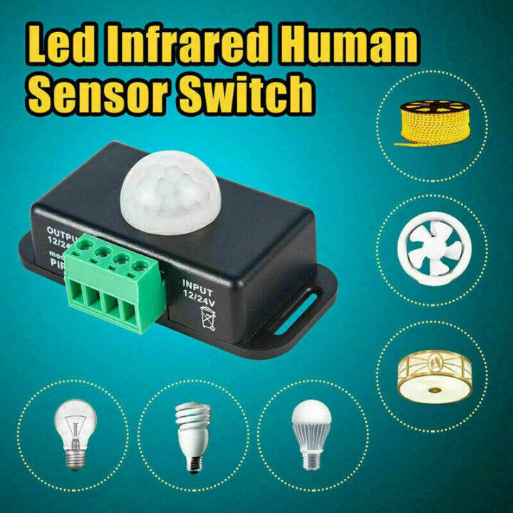 12V/24V Automatic Body Infrared PIR LED Light Strip Motion Sensor