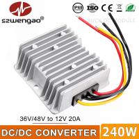 Szwengao 15A 10A 36V 48V ถึง12V 20A DC Step-เครื่องแปลงลง240W โมดูลรถเข็นสำหรับตีกอล์ฟตัวควบคุมแรงดันไฟฟ้า CE Rohs