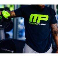 2023ใหม่ musclepharm. ผ้าฝ้าย MenGymshirt.100