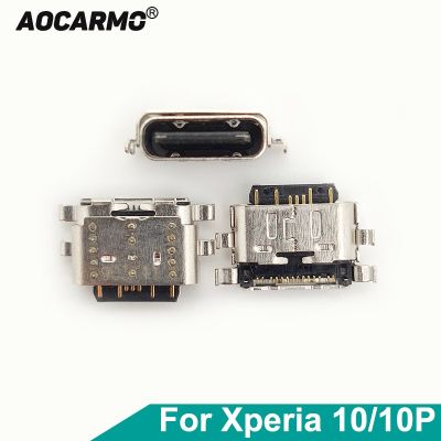 Aocarmo แท่นชาร์จ Type-C Usb ชาร์จพอร์ตหัวเชื่อมต่อสำหรับ Sony Xperia 10/10 Plus X10p X10