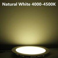 【♘COD Free Cas♘】 zao063669 Ultra Bright 3W 6W 9W 12W 15W 25W ไฟ Led ติดเพดานหรี่แสงได้ไฟดาวน์ไลต์แผงวงกลม85-265V หลอดแผงหน้าปัด Led โคมไฟ (หรี่แสงได้6W)