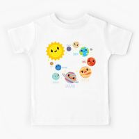 เด็ก T เสื้อ Funny Solar System Planet คลาสสิกเด็กทารกเสื้อฮาโลวีนตลก Graphic Young Crewneck Hipster แฟชั่น Vintage Unisex Casual Girl Boy T เสื้อน่ารัก Kawaii Tees เด็กทารก Top S-3XL