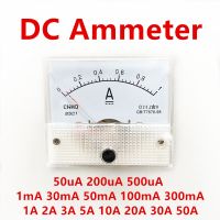 【LZ】∋  DC Painel Analógico Voltímetro Amperímetro Amp Volt Medidor Calibre 500 mA 1A 5A 10A 20A 30A 50A 85C1 DC