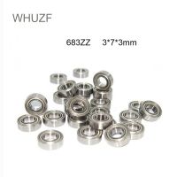 WHUZF ABEC-1 683ZZ Gratis Ongkir ขนาดเล็ก10ชิ้นขนาด3X7x3มม. ลูกบีส618/3ZZ Z3V3คุณภาพสูง