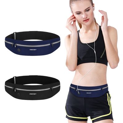 Marathon Running Bag Pockets Sports Waist Bag Women Men Mobile Phone Case Holder Fitness Outdoor Waist Pack Belts Waterproof Bag Power Points  Switche