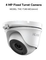 HiLook กล้องวงจรปิด รุ่น THC-T140-M(3.6mm) 4 MP Fixed Turret Camera