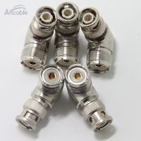 UHF หญิง SO239 BNC ชาย L-Shape มุมขวา90องศา RF Coaxial Adapter Connector สำหรับ CB Ham วิทยุเสาอากาศแพ็ค5