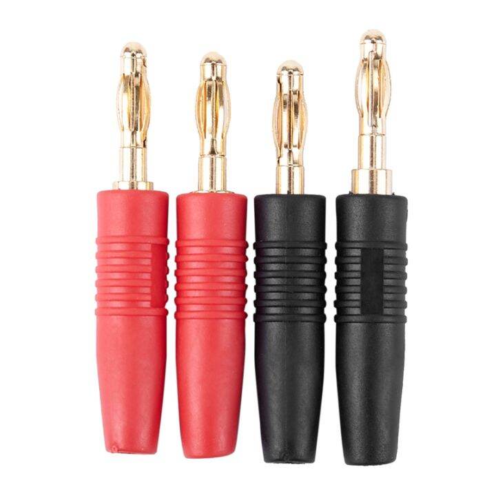 4pcs-4mm-b7-24k-gold-plated-musical-speaker-cable-wire-pin-banana-plug-connector