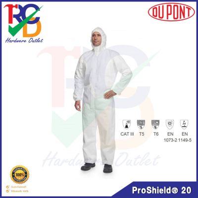 DuPont ชุดกันสารเคมี ProShield20 type 5/6 White Size.L , XL