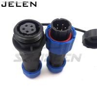 ❧❀ SD16 16MM Waterproof Docking Aviation connector IP68 power cable connector 5pin Male plug and Femal socket industrial connectors