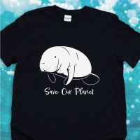 New Manatee T-Shirt Save The Planet Save The Earth Nature Wildlife Animals casual style tees