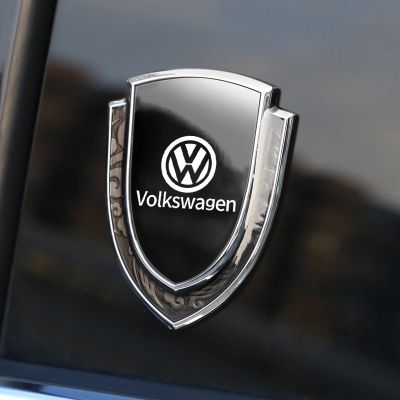HOT สติกเกอร์โลโก้โลหะ รูปเมฆ สําหรับติดตกแต่งกระจกรถยนต์ Volkswagen Lavida Transcend Passat ID4 ID6 ID3 Magotan Golf