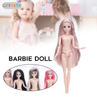 CYF ขนตาปลอม30Cm Barbies 3D ตุ๊กตาเจ้าหญิงแว่นตาปาร์ตี้วันเกิดทารกเปลือยโปรดปรานสำหรับสาวๆ