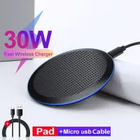 FLOVEME 15W/30W Qi Wireless Charger สำหรับ iPhone 12 11 Pro Xs Max Mini Induction ไร้สายได้อย่างรวดเร็วชาร์จ Pad สำหรับ Samsung S8 S9 S10