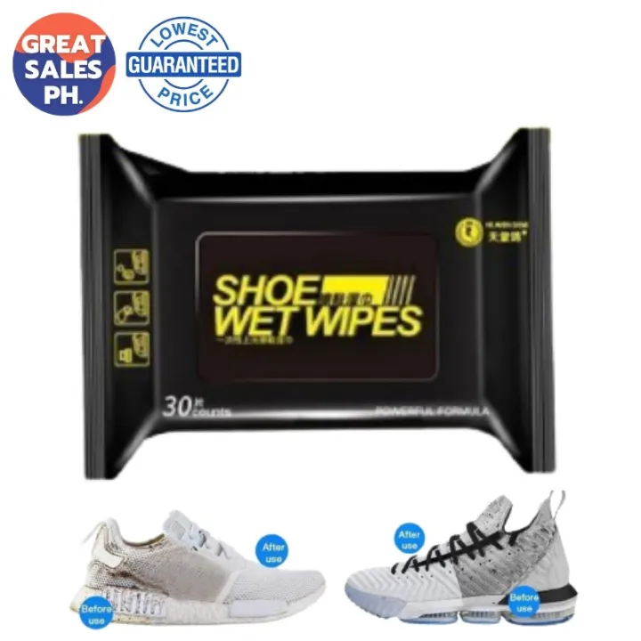 Shoe Wet Wipes For Shoes Cleaning Stains Remover Disposable Quick Wipe