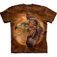 Brown Tawny Eagle เสื้อยืดกราฟิคสมจริงใหม่