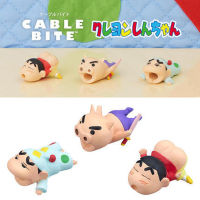 สายการ์ตูน Type C สำหรับสายโทรศัพท์สายเคเบิลป้องกันป้องกันสีเทียน Shin-Chan สาย Usb ม้วนสายเคเบิลสายจัดงานป้องกันการกัด