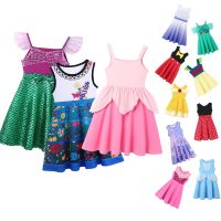 【CC】 2023 Bbay Kids Ariel Children Sleeveless Cotton Birthday Costume