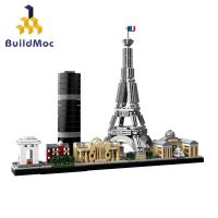 BuildMoc moc Paris building set building blocks desktop decoration model compatible with Lego spelling and inserting building blocks toys