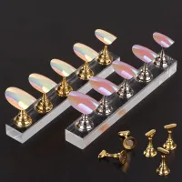 TOOGOO Nail Practice Hand Pedestal Nail Supplies Display Stand