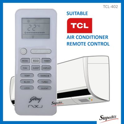 TCL เปลี่ยนสำหรับ TCL Air Cond Aircond เครื่องปรับอากาศควบคุมระยะไกล TCL-402