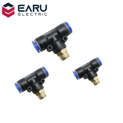 QDLJ-Pneumatic Airflow Regulator 4mm 6mm 8mm 10mm 12mm Od Hose Tube Gas Flow Adjust Valve Connector 1/8" 1/4" 3/8" 1/2" Male Thread