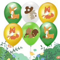 1 Set Jungle Birthday Party Forest Cartoon Animal Theme Birthday Party Decoration Balloons Rabbit Latex Balloon Baby Shower