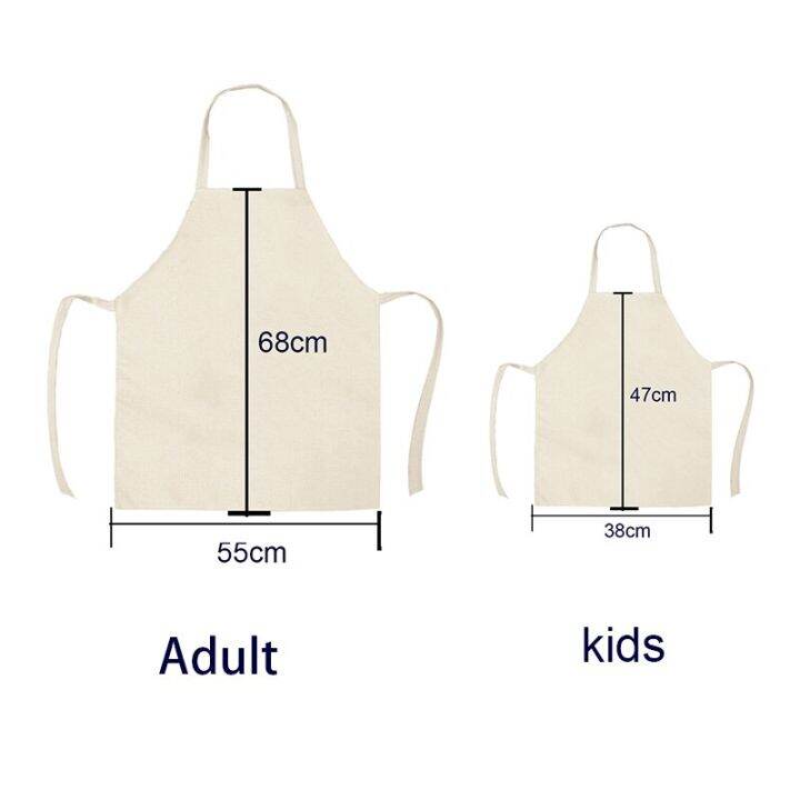 cartoon-cat-dog-print-sleeveless-apron-kitchen-cooking-parent-child-sleeveless-smock-tablier-cuisine-delantal-cocina-delantal