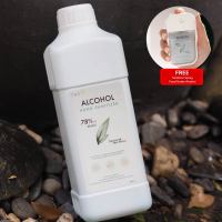 Premium Alcohol sanitizer (1000 ml.) Alcohol 78% + (Free Alcohol. Spray)