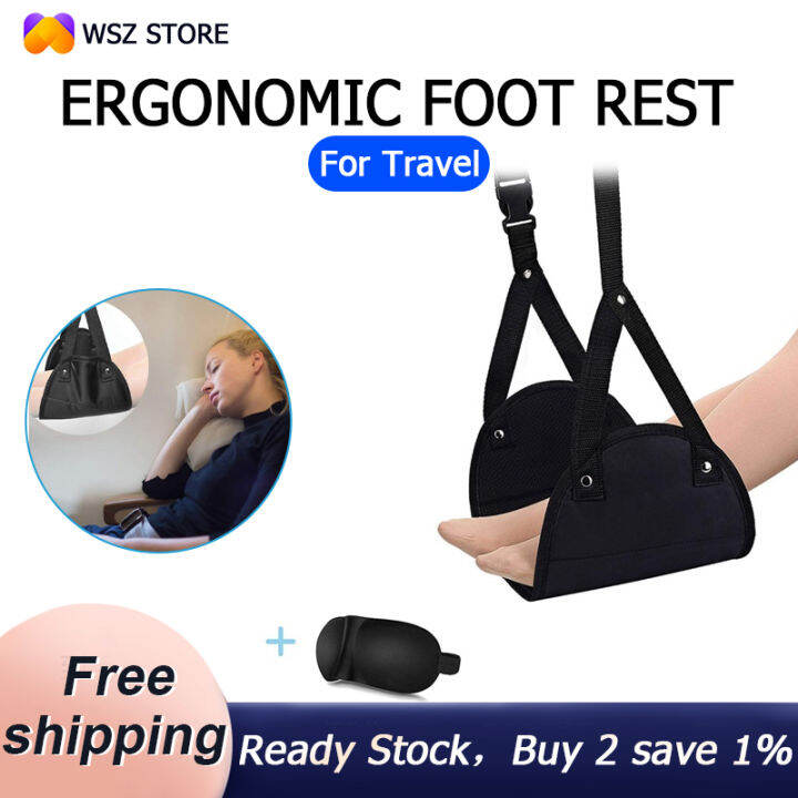 [WSZ STORE] Ergonomic Foot Rest, Travel Footrest Airplane Leg Rest