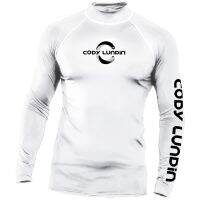 【Feb】 Cody lundin Men 39;s Long Sleeve Rashguard UPF50 UV Protection Fabric T Shirts Lightweight White Compression Gym Surf Swim Shirts