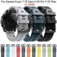 ☑ 22 26mm Watchbands Replacement Strap For Garmin Fenix 7 7X Epix 6X 6 Pro 5X 5 Plus 3 3HR 945 Smartwatch Silicone Bands Bracelet