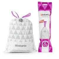 Brabantia ถุงขยะ สำหรับขนาด 10-12ลิตร จำนวน 3 แพ็ค(60ใบ Perfect Fit Bags Code C 10-12 Litre 3 Rolls 60 Bags