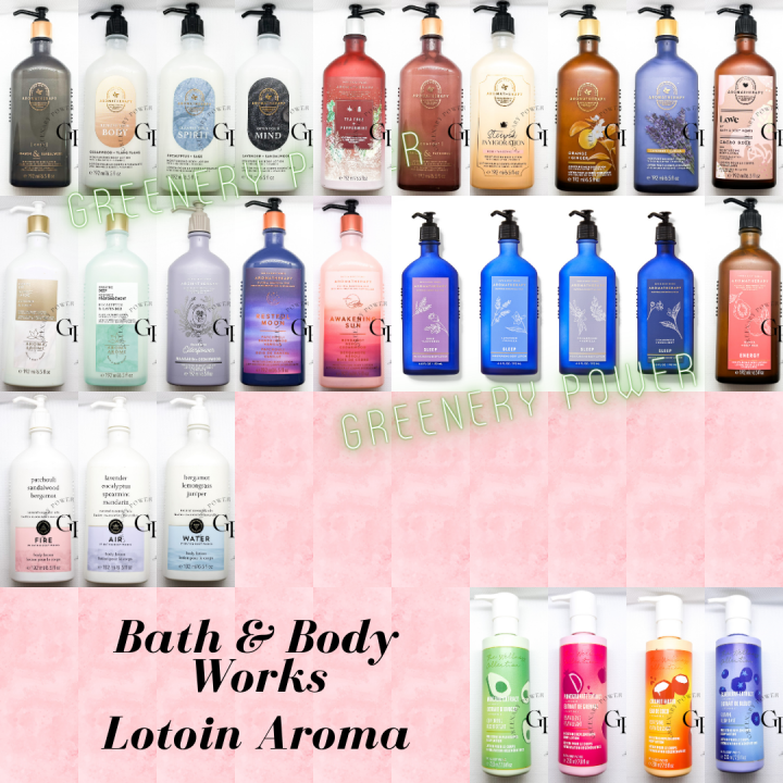 BBW Aroma Lotion Bath&Body Works body lotion 192ml ขวดแก้ว 230ml ขวด