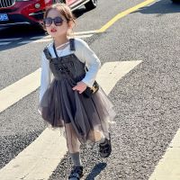 CUI YI SHOP Childrens Girls Suspender Skirt New Spring and Baby Girls Korean Super