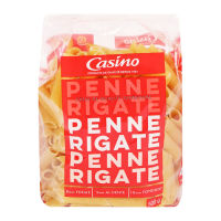 CASINO Penne Rigate Pasta 500 g.  Fast shipping คาสิโน เส้นเพนเน่ ริกาเต้อบแห้ง 500 ก.