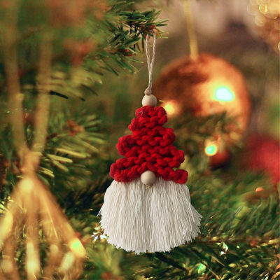 Christmas Tree Simulation Christmas Decorate Woven Pendant Hand Woven New