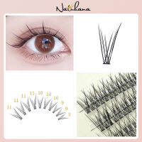 NATUHANA Fish Tail Shape Lashes Extension 3D12D Premade รัสเซียพัดลม Faux Mink ขนตาเครื่องมือแต่งหน้า