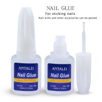 Fast Drying Nail Special Glue Glitter Decoration with Brush False Nail Tips Sticky Care Tools Rhinestones Gel Manicure Adhesive Adhesives Tape