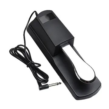 Piano Sustain Pedal Keyboard Damper Pedal 6.35mm Plug Compatible with Casio  Yamaha Roland Electronic Organ MIDI Keyboards Digital Pianos