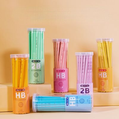 Macaron Colorful Pencil HB/2B Triangular Pole Writing and Painting School Stationery Shop Supplies