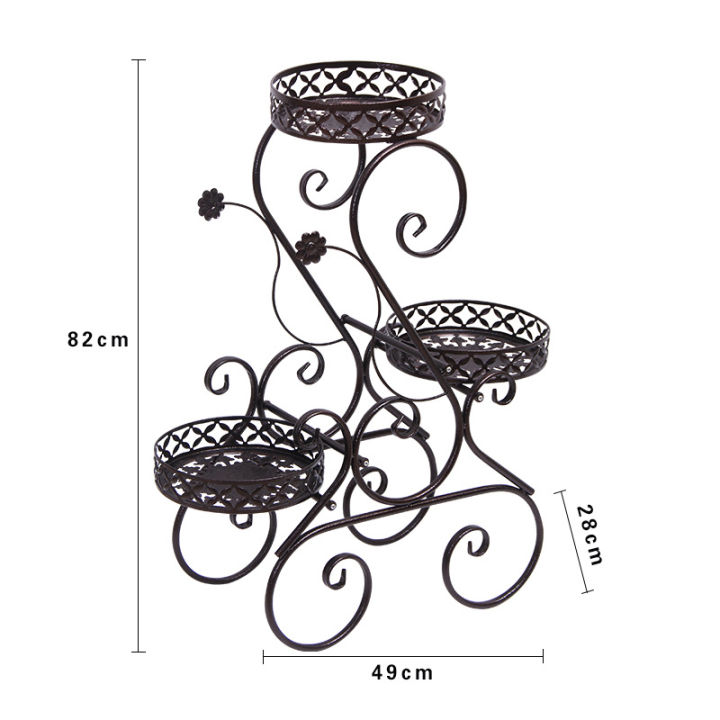 ชั้นวางกระถางดอกไม้-เหล็ก-3-ชั้น-49x28x82-cm-สีดำ-ชั้นวาง-ชั้นวางกระถาง