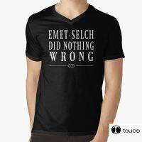 Emet Selch Did Nothing Wrong Popular T-Shirt Crewneck 100% Cotton Tees Funny Tees Cotton Tops Casual Short Sleeve Top Cotton XS-4XL-5XL-6XL