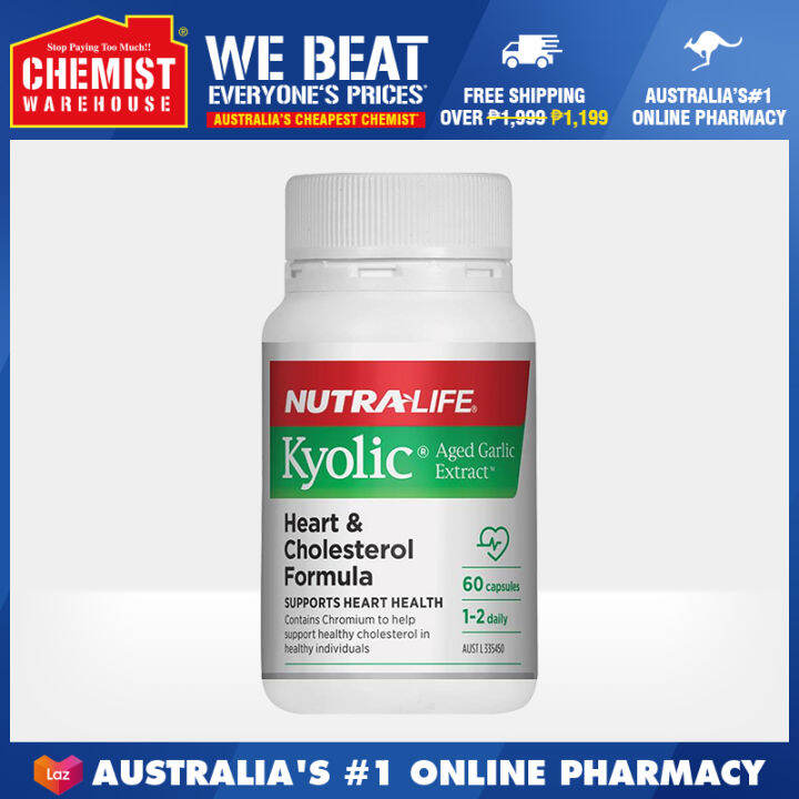 Nutralife Kyolic Aged Garlic Extract Heart & Cholesterol Formula 60