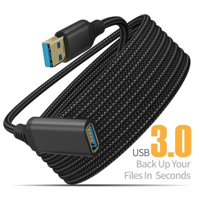 Nylon Braided USB 3.0 Male-To-Female High-Speed Transmission Data Cable Computer Camera Printer Extension Cable 0.5/1/2/3/5M