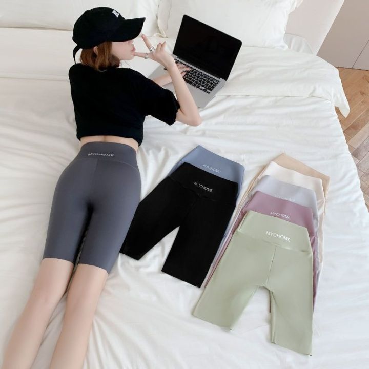 the-new-uniqlo-shark-pants-outer-wear-shorts-five-point-leggings-womens-summer-thin-tight-barbie-pants-belly-lifting-hip-yoga-pants-riding-pants