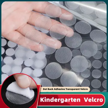 Velcro dots Transparent 500pcs 250pairs 20mm Diameter Sticky Back